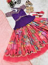 OC 197 Heavy Chinon With Embroidery Siqunce Work With Dori  Girls Wear Kids Kediya Style Lahenga With Dupatta Wholesale In India
